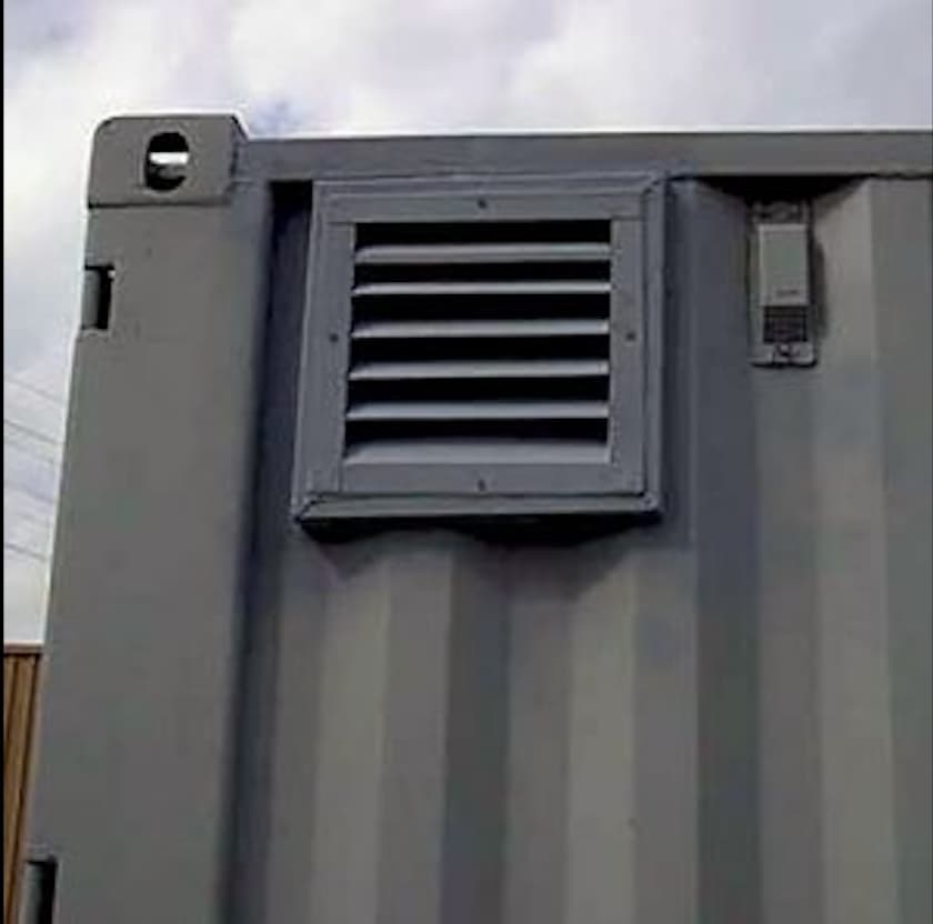 Shipping Container Louvered Vent I Container Modifications CMG